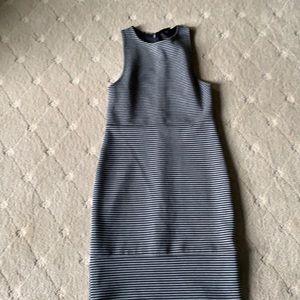 Top shop striped stretch fabric dress